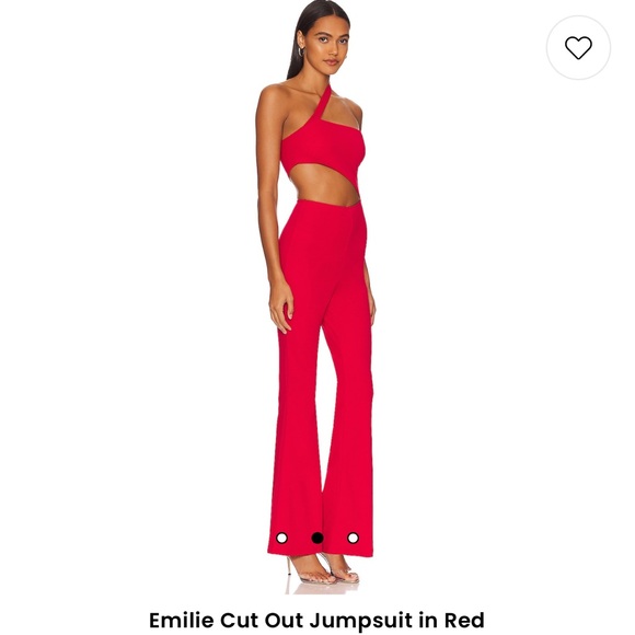 Women’s red jumpsuit - Picture 3 of 5